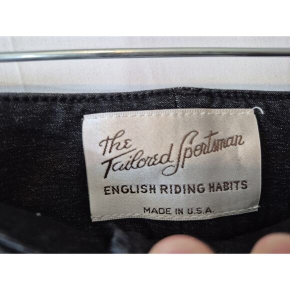 The Tailored Sportsman Black Tech Lite Boot Sock Riding Breeches 24 - Picture 8 of 11